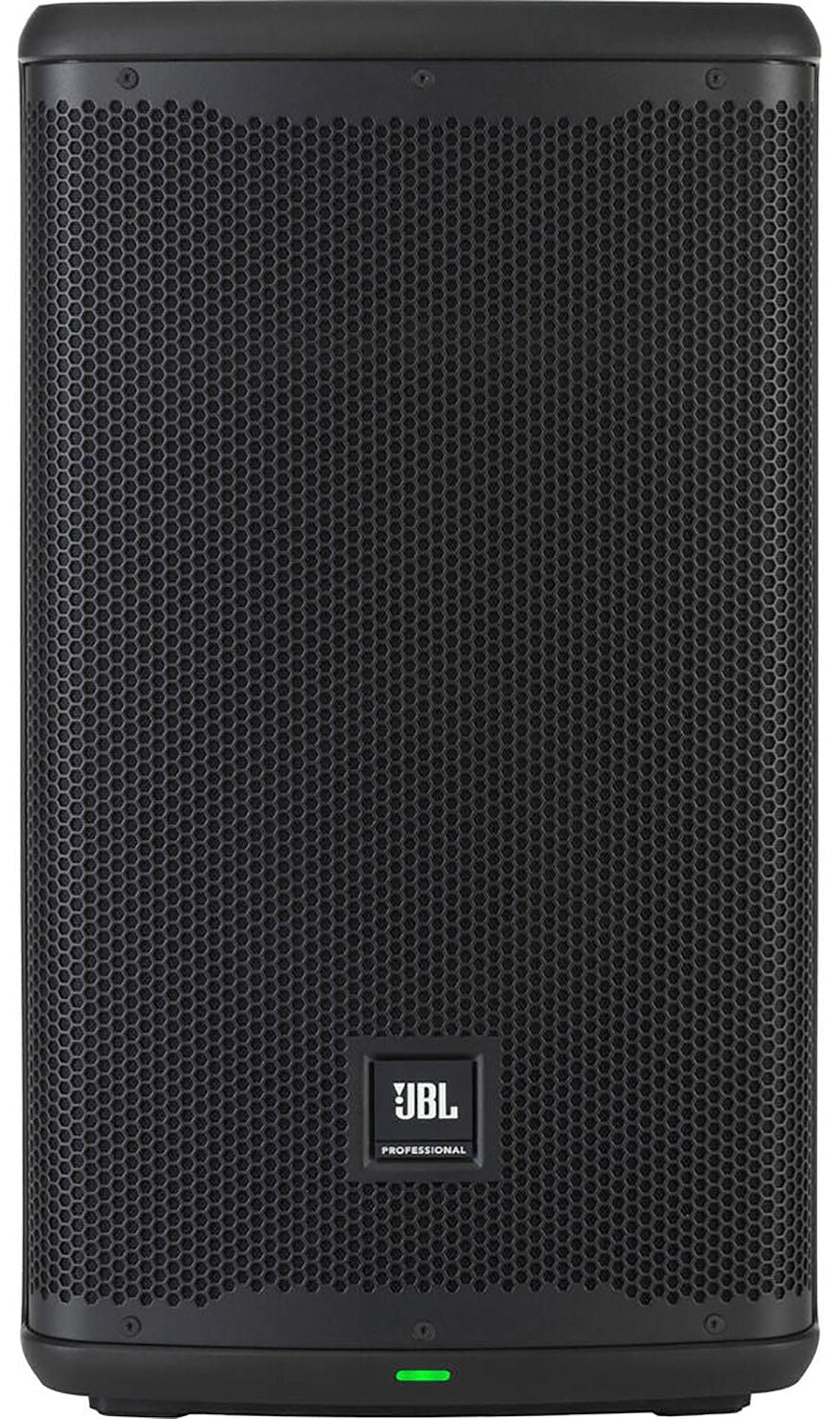 JBL EON710 1300W 10-Inch Powered Speakers x2 w/ Gator GPA-TOTE10 Bags & XLR Cables - PSSL ProSound and Stage Lighting