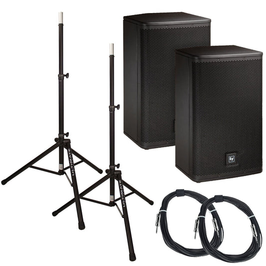 Electro Voice ELX115P 15 in Powered PA Speakers Bundle - PSSL ProSound and Stage Lighting