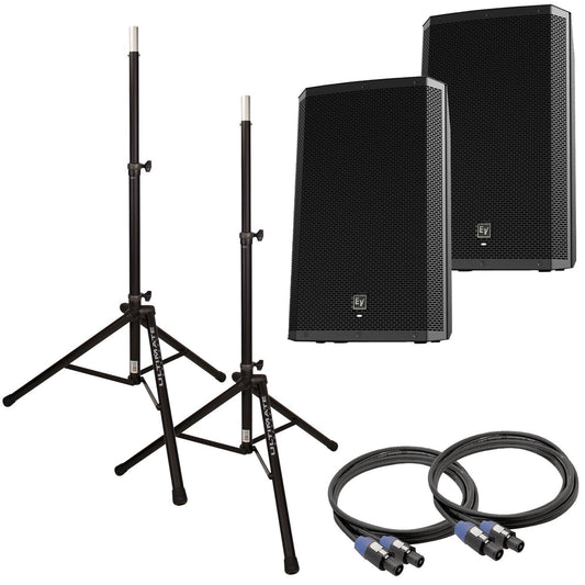 Electro Voice ZLX12 12 in Passive DJ PA Speakers Bundle - PSSL ProSound and Stage Lighting