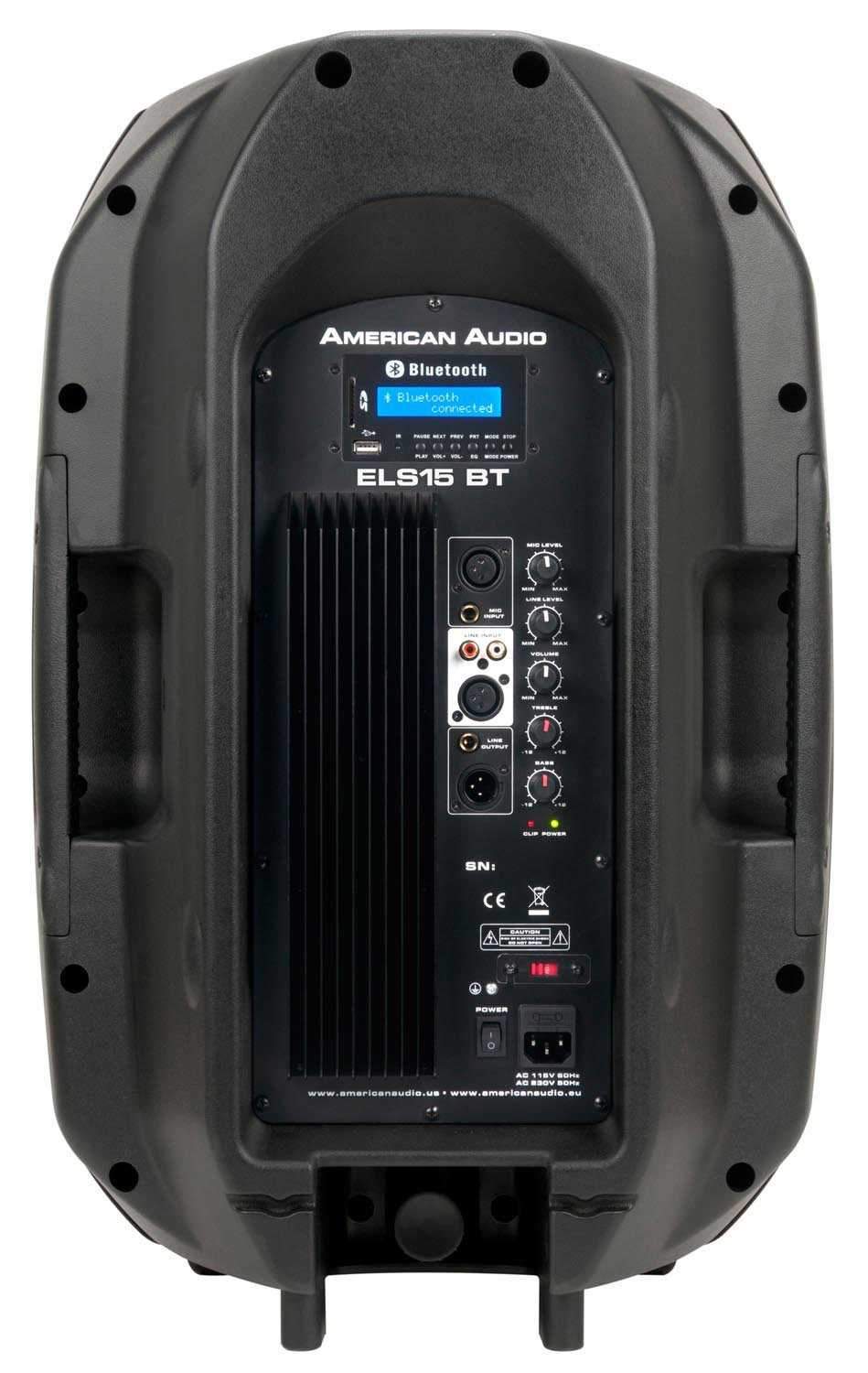 American Audio ELS15BT Powered Speaker Pair with Wireless Connectivity