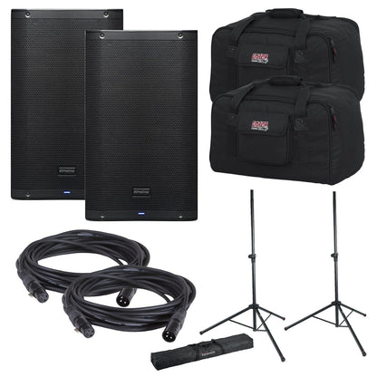 PreSonus AIR15 Powered Speakers (2) with Gator Stands & Totes - PSSL ProSound and Stage Lighting