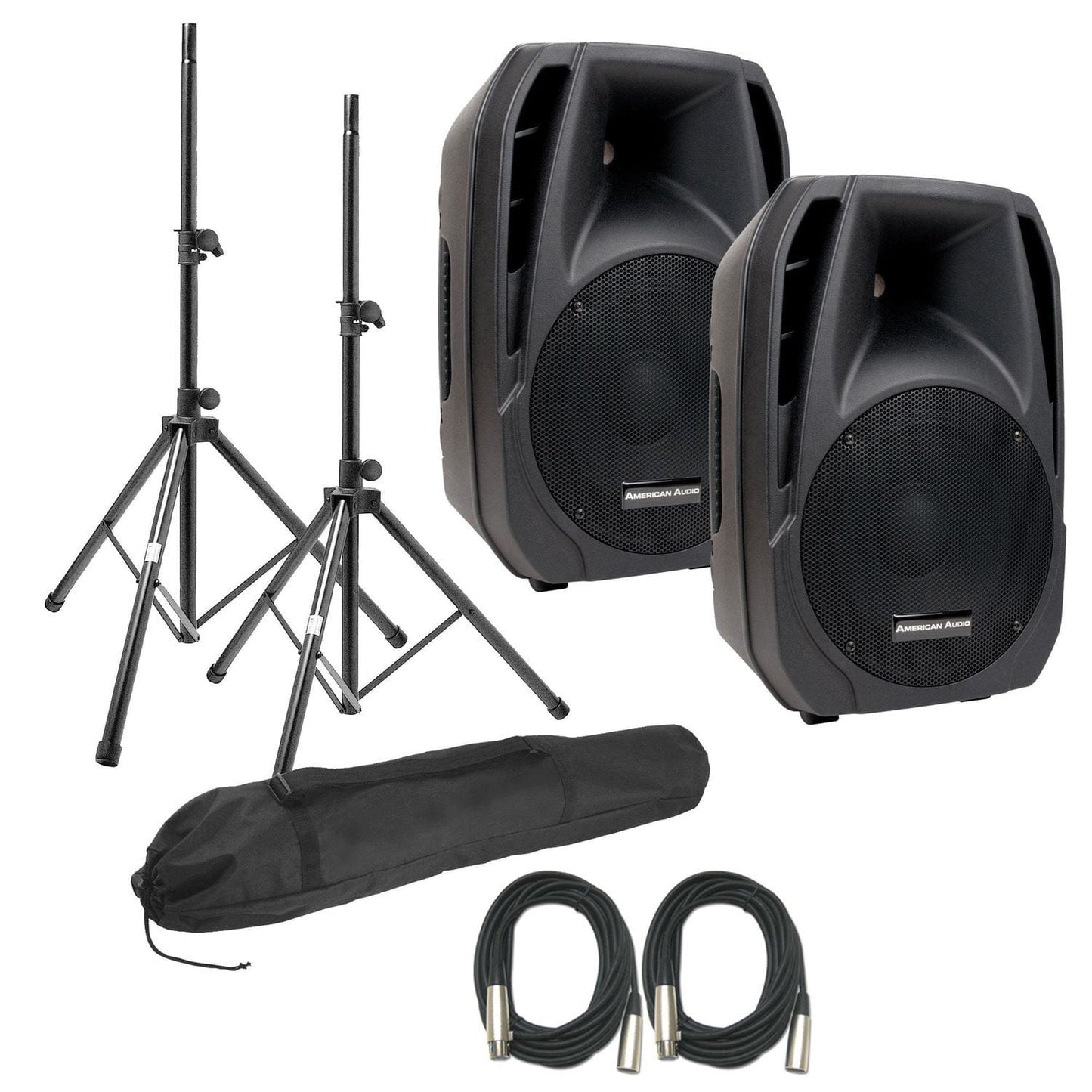 American Audio ELS10A Powered PA Speaker Bundle - PSSL ProSound and Stage Lighting