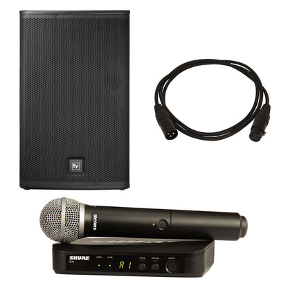 Electro-Voice ELX115P Speaker with Shure BLX24-PG58 - PSSL ProSound and Stage Lighting