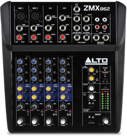 Alto Professional TS215W Speakers (2) & ZMX862 Mixer with Shure BLX24-PG58 - PSSL ProSound and Stage Lighting