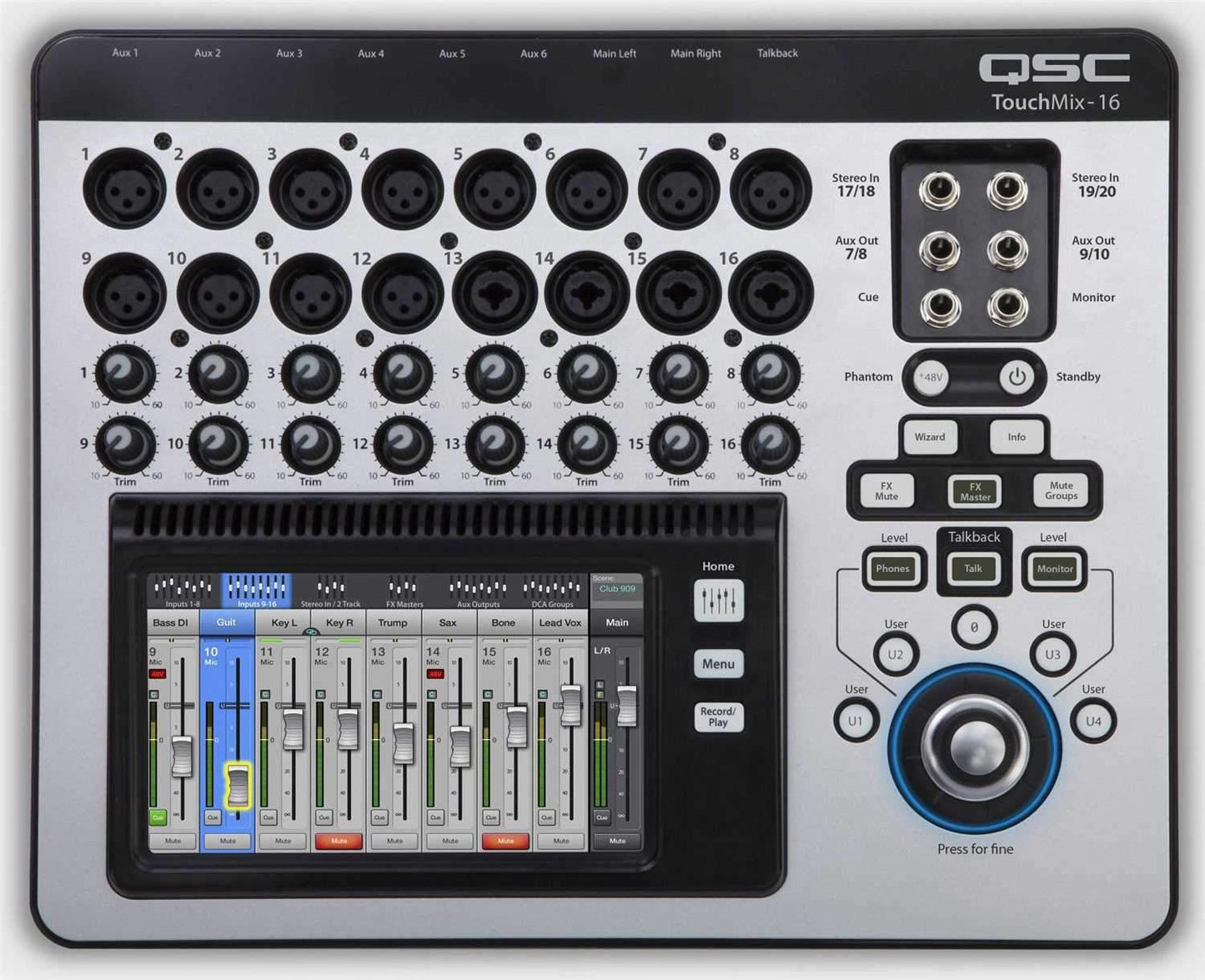 QSC KW152 Speaker & TouchMix-16 Mixer with Shure BLX24-PG58 - PSSL ProSound and Stage Lighting
