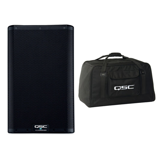 QSC K12.2 12-Inch 2000W Powered Speaker with Tote - PSSL ProSound and Stage Lighting