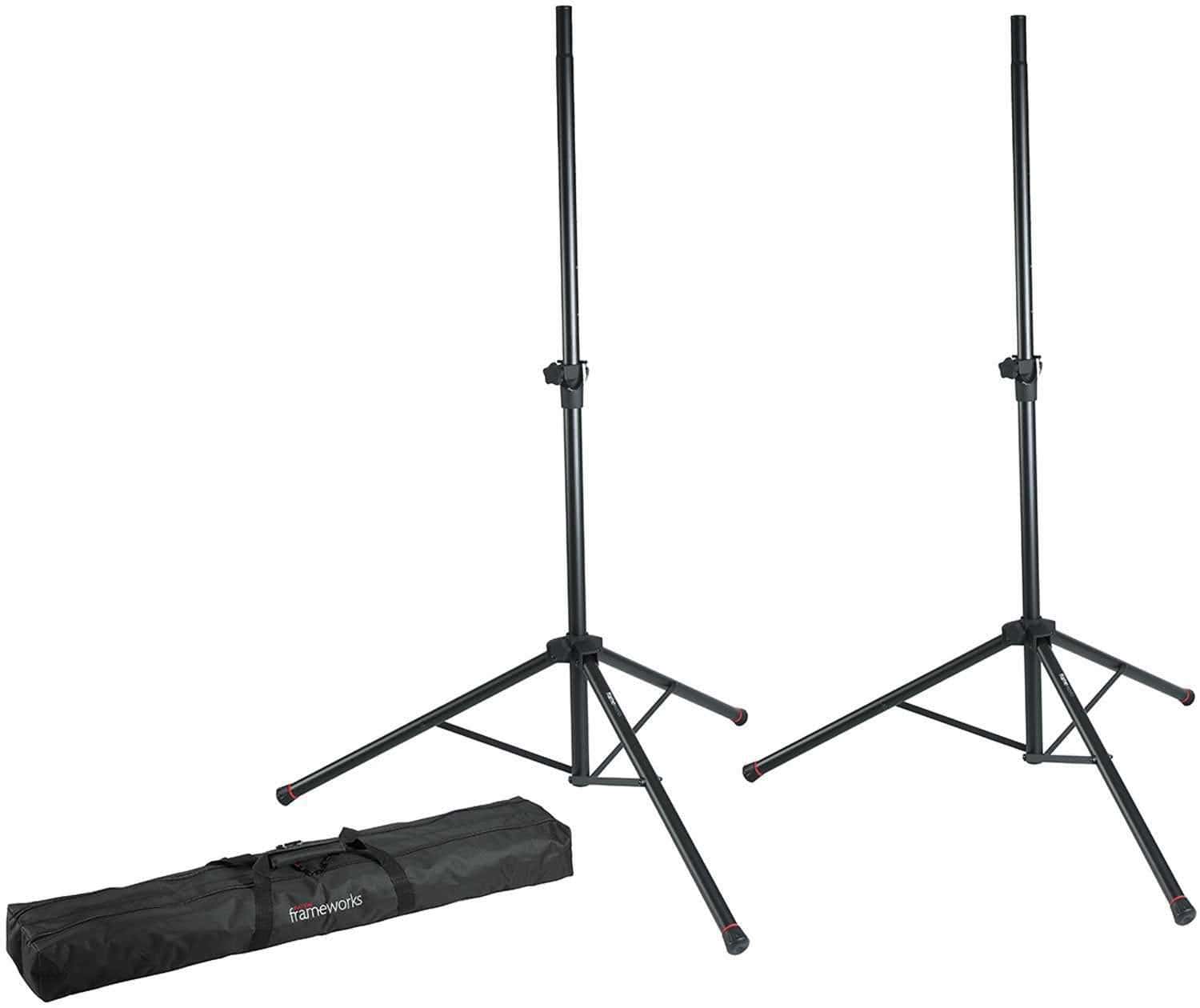 QSC K8.2 Powered Speakers & Totes with Gator Stands - PSSL ProSound and Stage Lighting