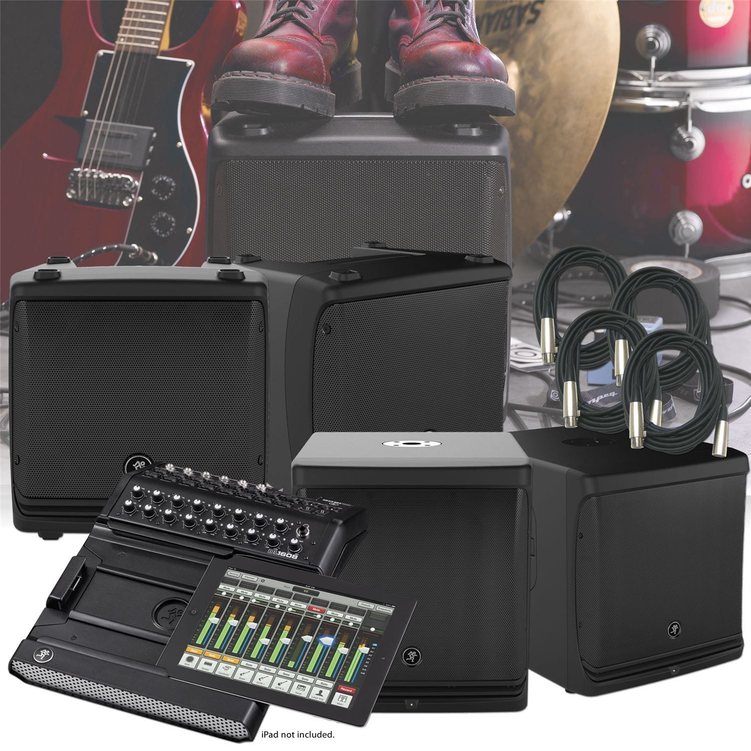 Mackie DLM8 DLM12s & DL1608 Complete PA Package - PSSL ProSound and Stage Lighting