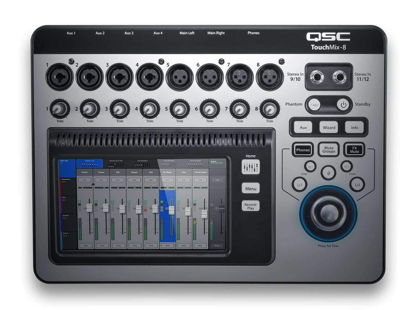 QSC K8.2 8-inch Powered Speakers with TouchMix 8 Mixer - PSSL ProSound and Stage Lighting