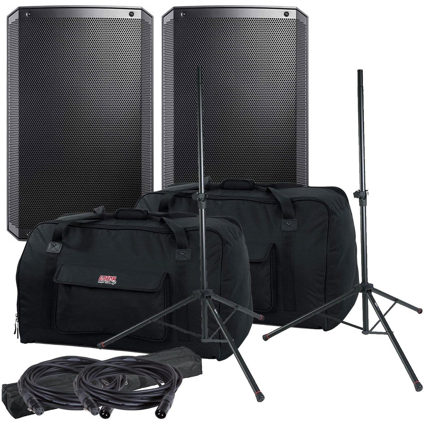 Alto Professional TS215 15-inch Powered Speakers with Gator Totes & Stands - PSSL ProSound and Stage Lighting