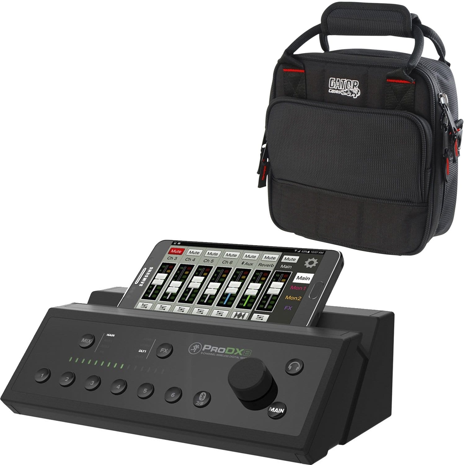 Mackie ProDX8 8-Channel Wireless Digital Mixer with Gator Bag - PSSL ProSound and Stage Lighting