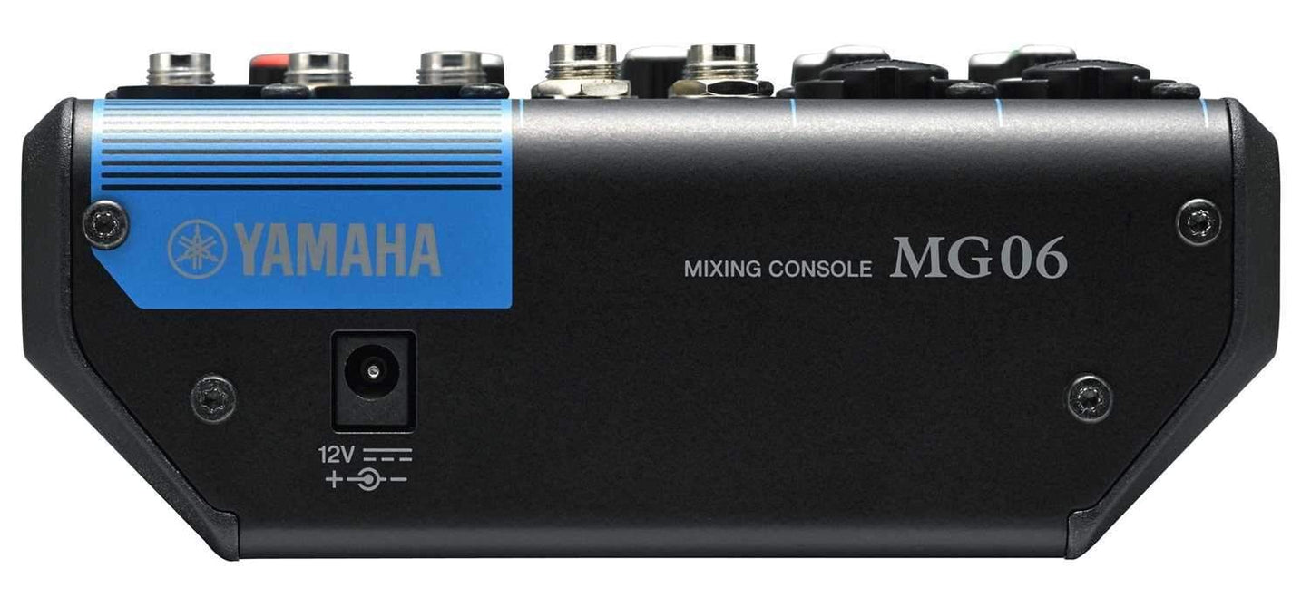 Yamaha MG06 6-Channel Analog Mixer with Gator Bag - PSSL ProSound and Stage Lighting