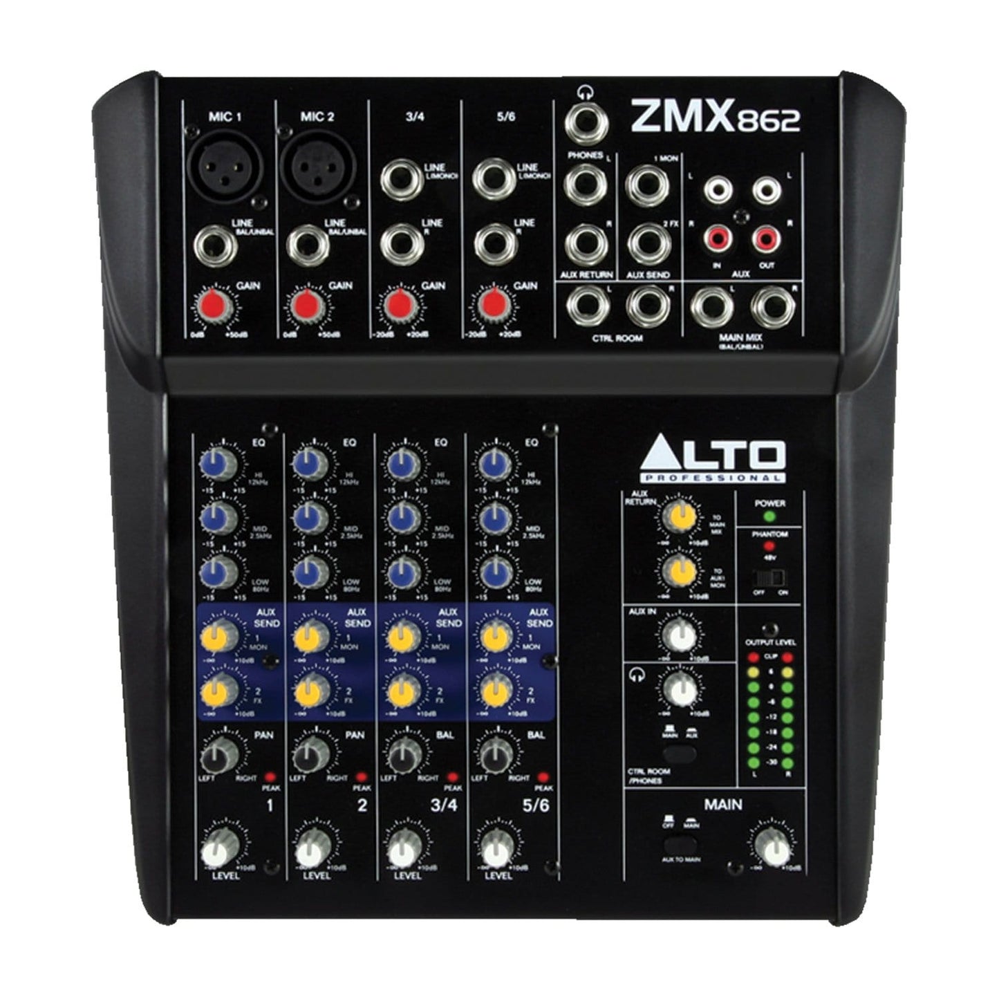 Alto Professional ZMX862 6-Channel Compact Mixer with Gator Bag - PSSL ProSound and Stage Lighting