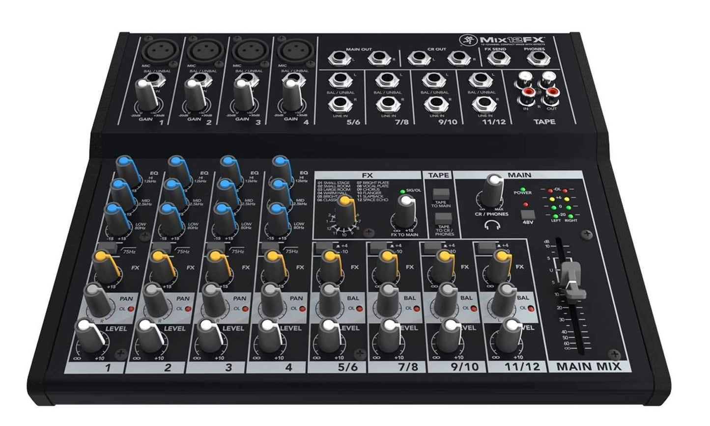 Mackie MIX12FX 12-Channel Compact PA Mixer with Gator Bag - PSSL ProSound and Stage Lighting