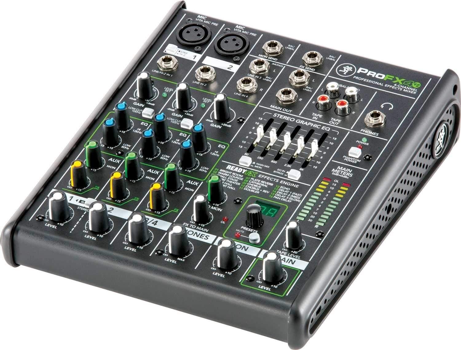 Mackie ProFX4v2 4-Channel Analog Mixer with Gator Bag - PSSL ProSound and Stage Lighting