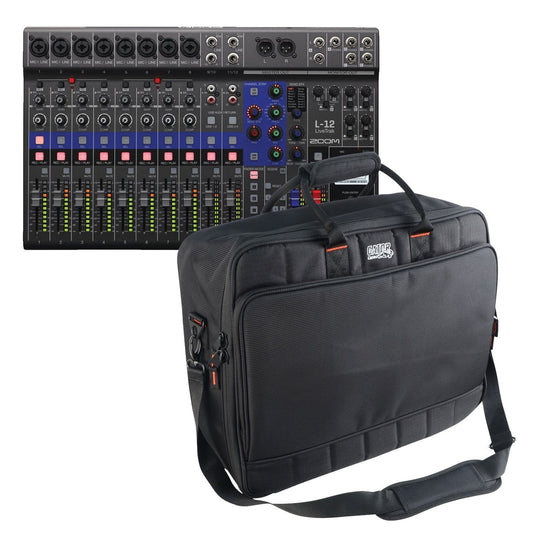 Zoom LiveTrak L-12 Digital Mixer & Recorder with Gator Bag - PSSL ProSound and Stage Lighting