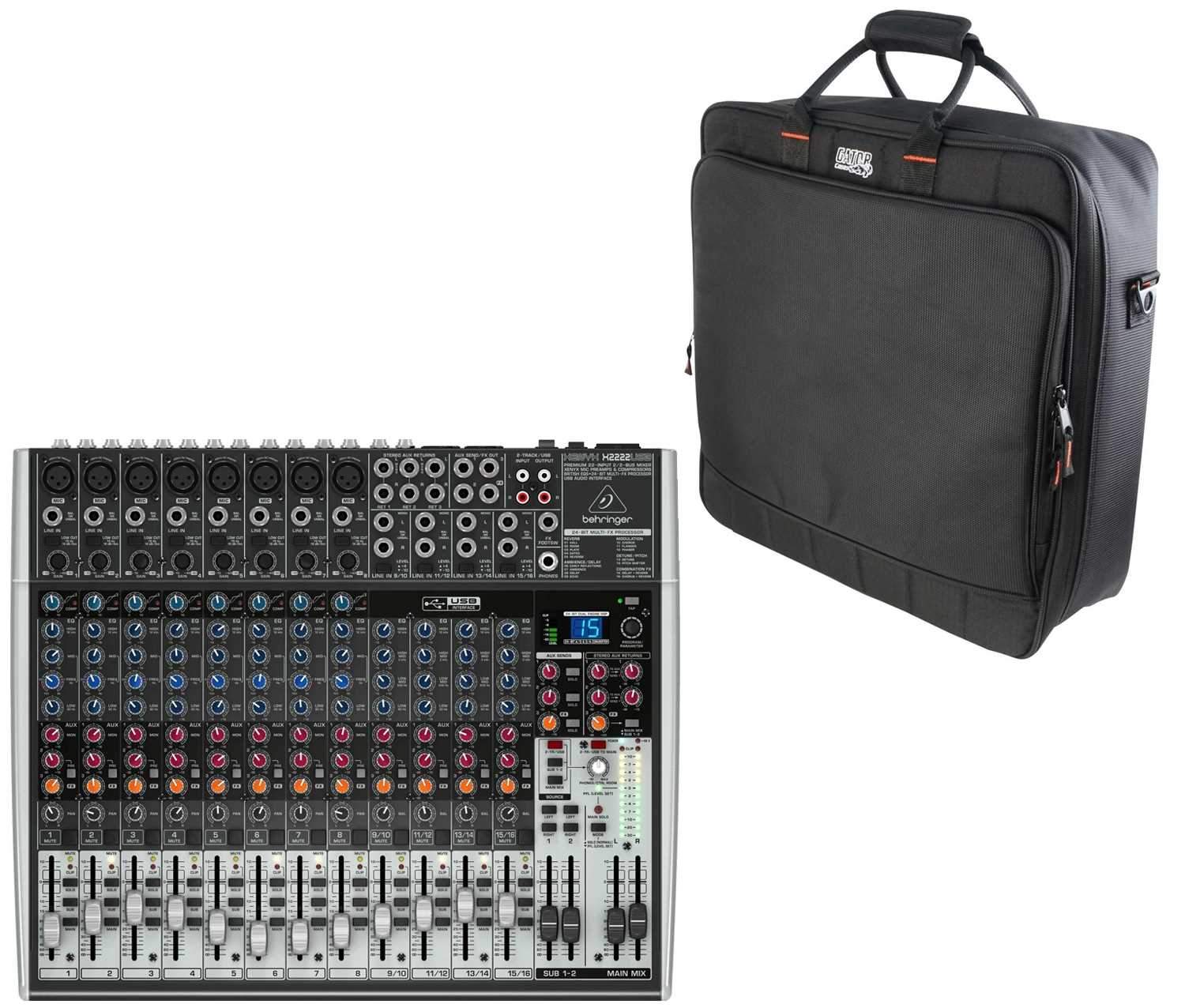 Behringer Xenyx X2222USB 22-Channel Mixer with Gator Bag - PSSL ProSound and Stage Lighting