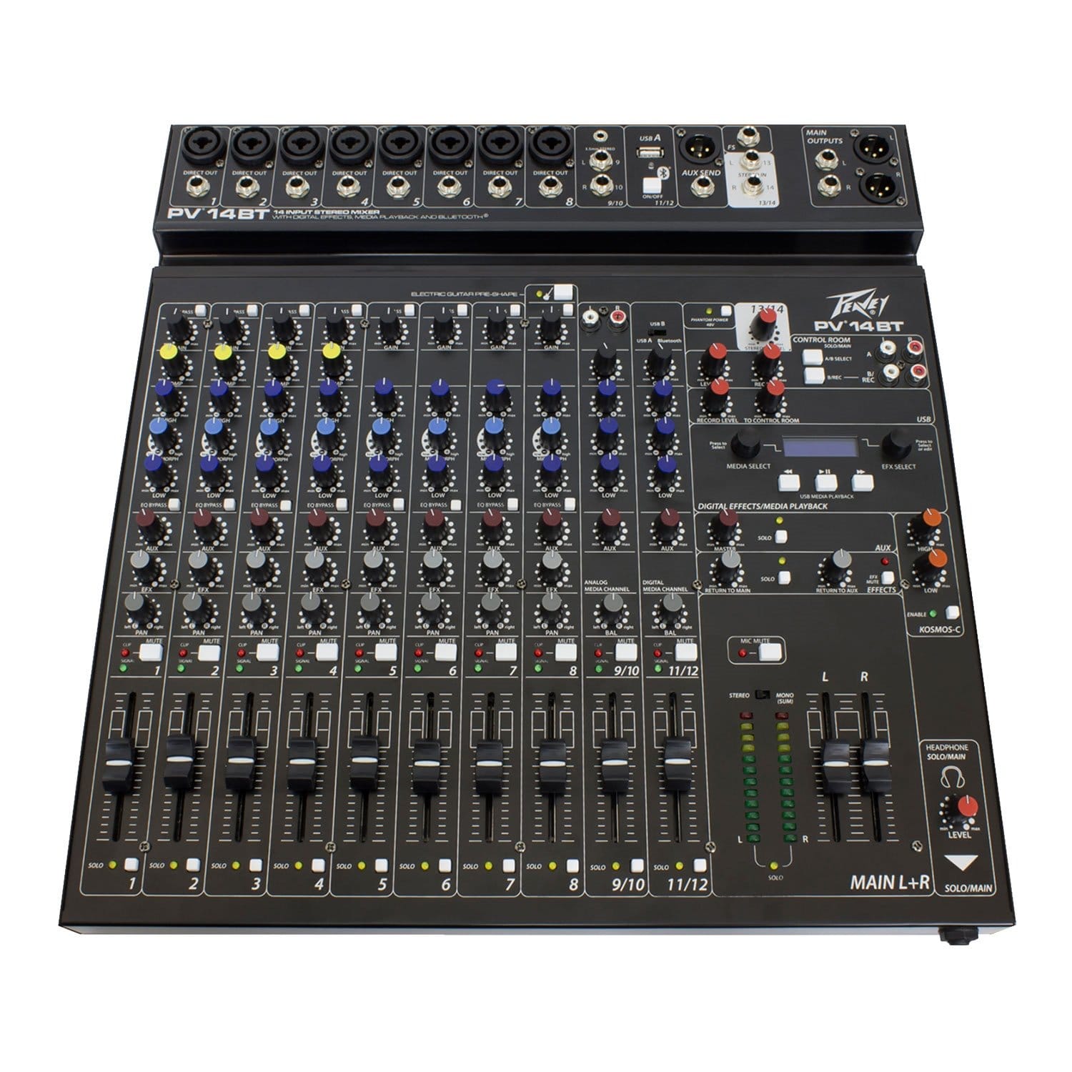 Peavey PV 14BT 12-Channel Mixer with Bluetooth & Gator Bag - PSSL ProSound and Stage Lighting