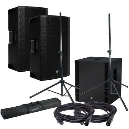 Mackie Thump15BST Powered Speakers (x2) & Thump18S Sub with Gator Stands - PSSL ProSound and Stage Lighting