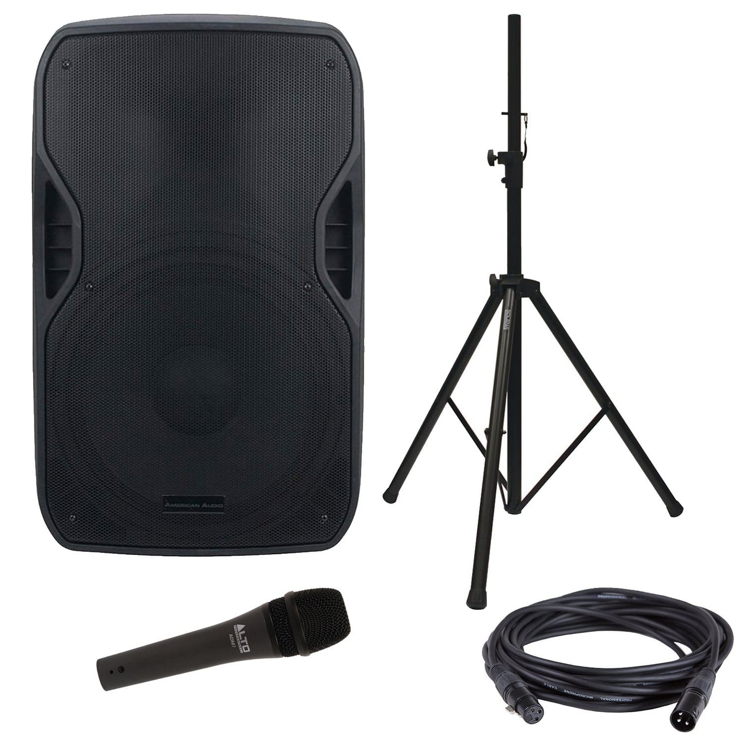 American Audio ELS-GO 15BT Battery-Powered Speaker & Stand with Vocal Mic - PSSL ProSound and Stage Lighting