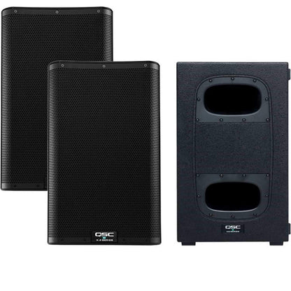 QSC K10.2 Powered Speakers (x2) & KS112 Powered Compact Subwoofer - PSSL ProSound and Stage Lighting
