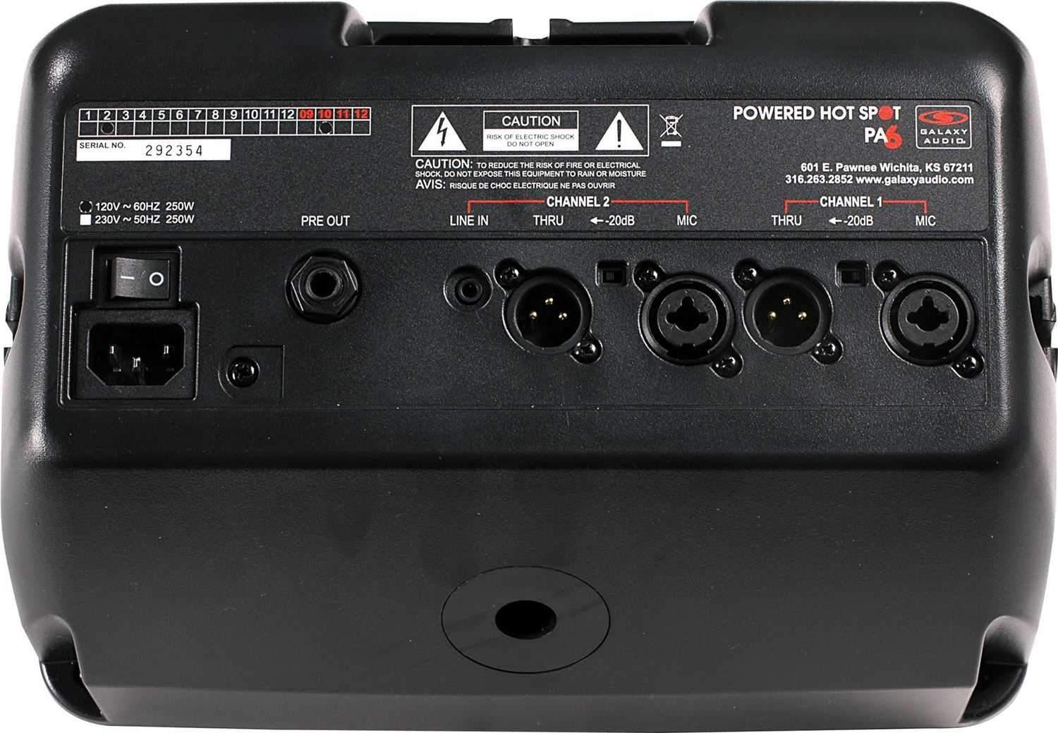 Galaxy PA6S 170 Watt Personal PA System/ Monitor - PSSL ProSound and Stage Lighting