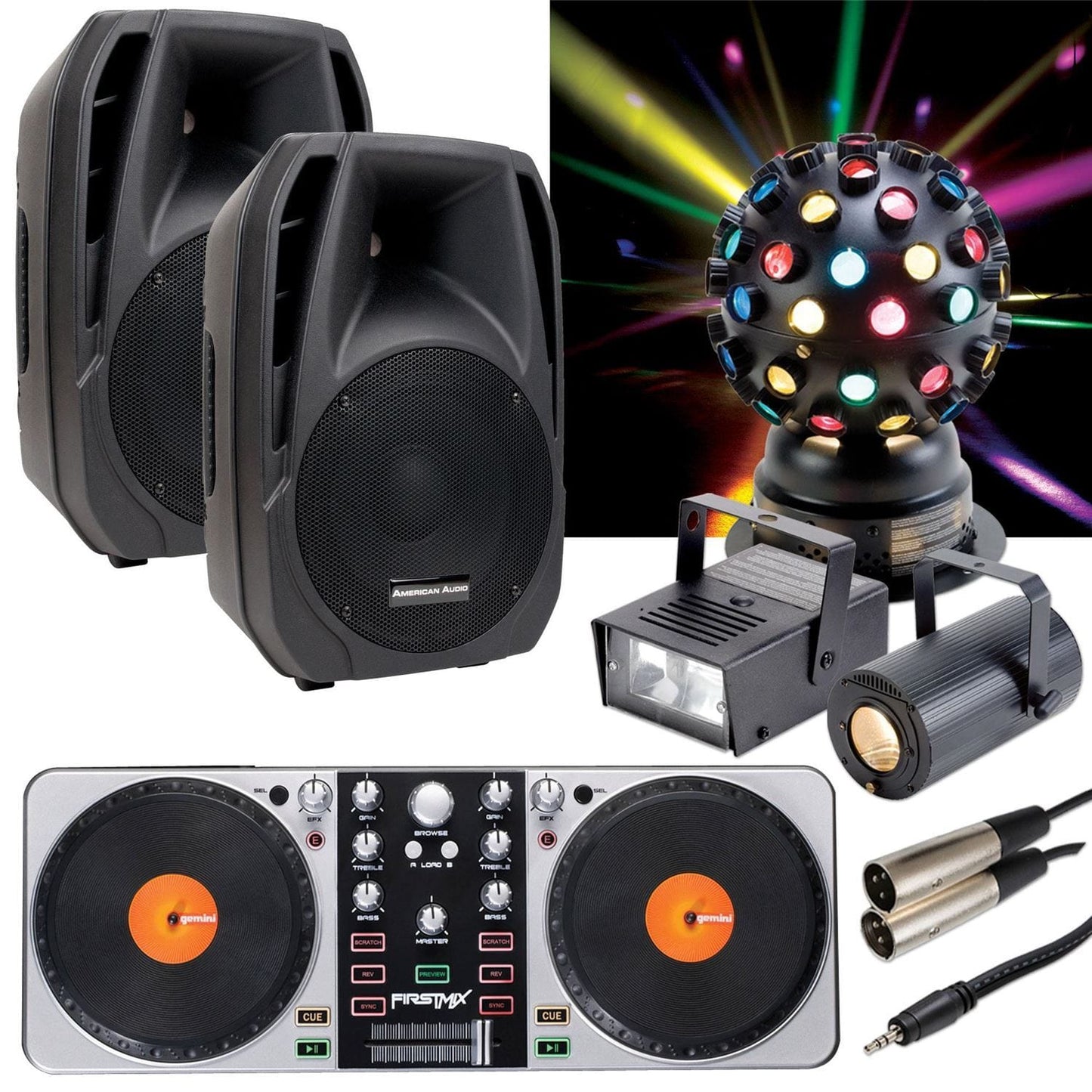 Complete House Party Sound & Light Kit System - PSSL ProSound and Stage Lighting