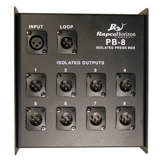 Rapco PB8 8 Channel Press Box - PSSL ProSound and Stage Lighting