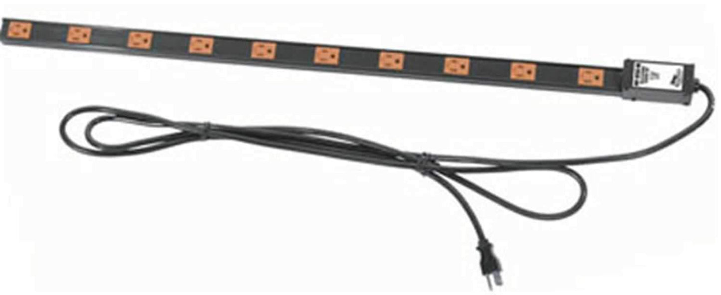 Mid Atlantic PDT1020CNS 20Amp 10 Outlet Pwr Strip - PSSL ProSound and Stage Lighting