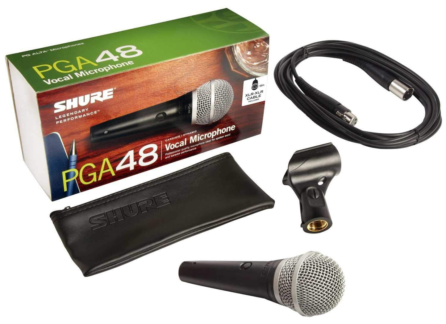 Shure PGA48-XLR Dynamic Vocal Mic with XLR Cable - PSSL ProSound and Stage Lighting