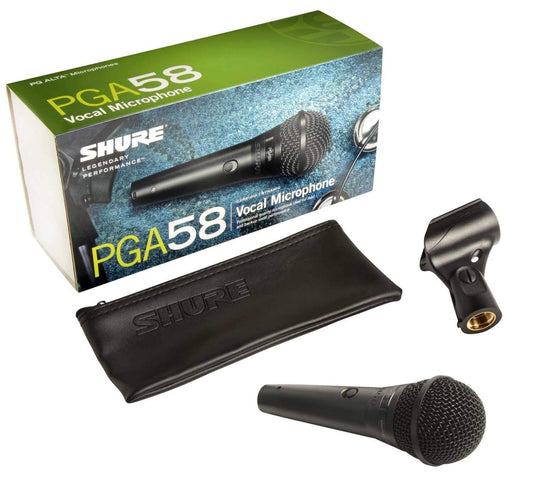 Shure PGA58-LC Dynamic Vocal Microphone - No Cable - PSSL ProSound and Stage Lighting