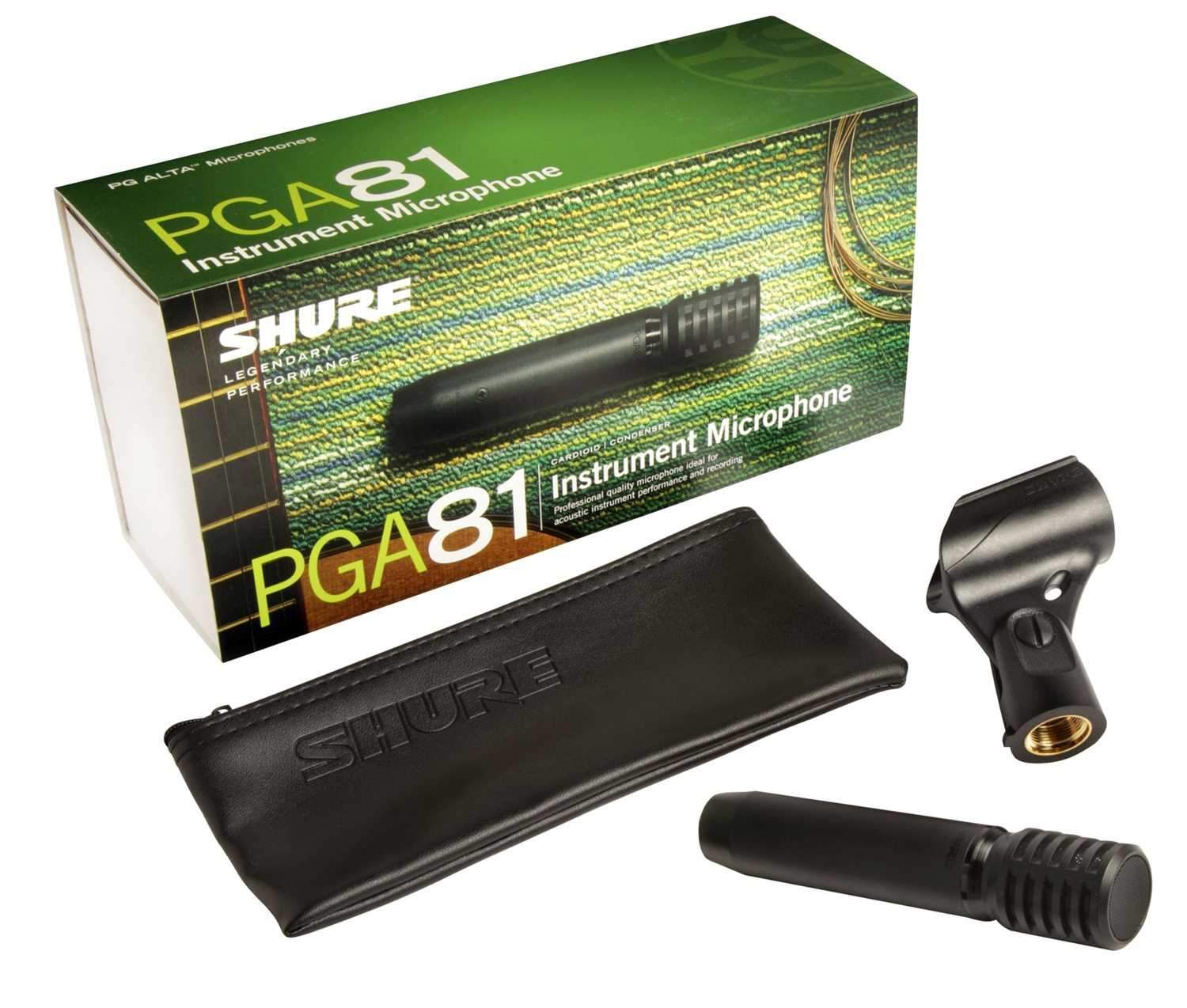 Shure PGA81 Small-diaphragm Condenser Microphone - PSSL ProSound and Stage Lighting