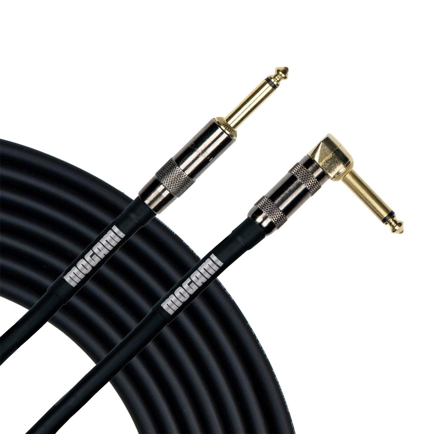 Mogami Platinum Guitar Str to Rt 1/4 Cable 3ft - PSSL ProSound and Stage Lighting