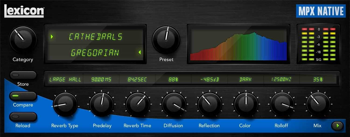 Lexicon PLMPXR MPX Native Reverb Plug In For DAW - PSSL ProSound and Stage Lighting