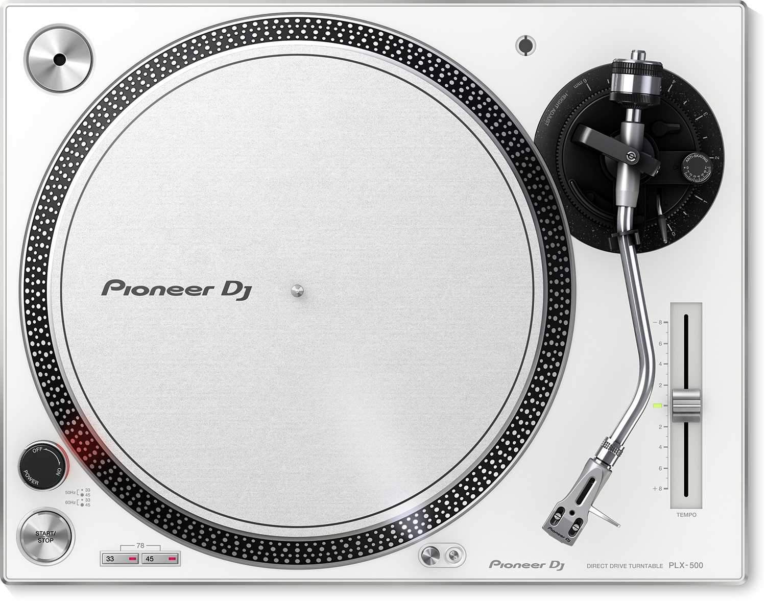 Pioneer DJ PLX-500-W White Direct Drive Turntable | PSSL ProSound