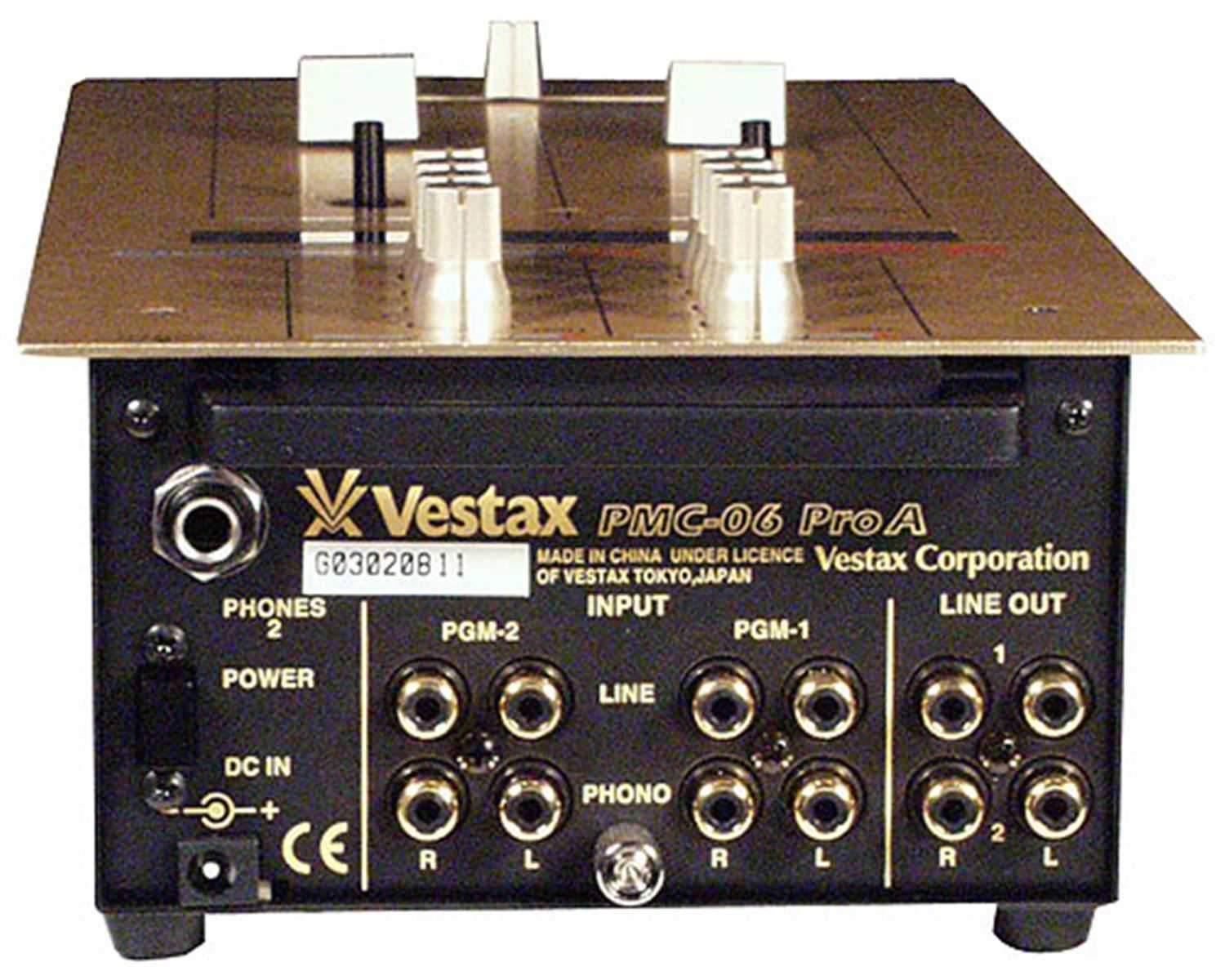 Vestax PMC-06PRO-A 2-Channel Pro DJ Mixer | PSSL ProSound and