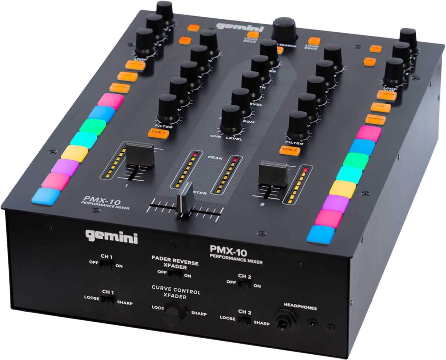 Gemini PMX-10 2 Channel DJ Mixer & Midi Controller - PSSL ProSound and Stage Lighting
