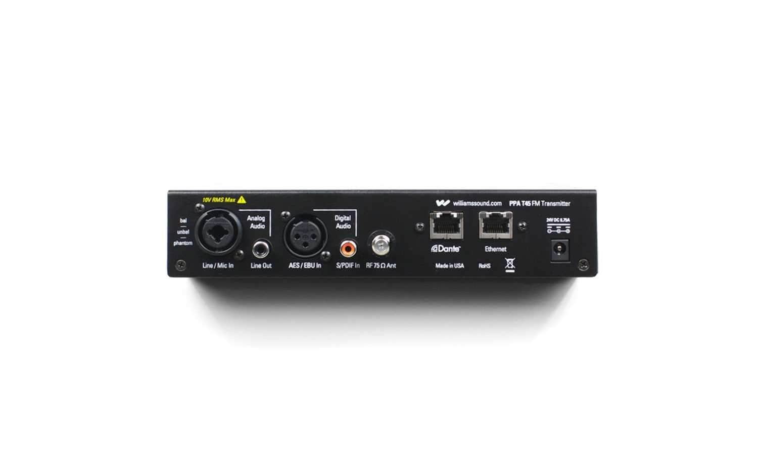 Williams Sound PPA T45 NET D FM Base Transmitter - PSSL ProSound and Stage Lighting