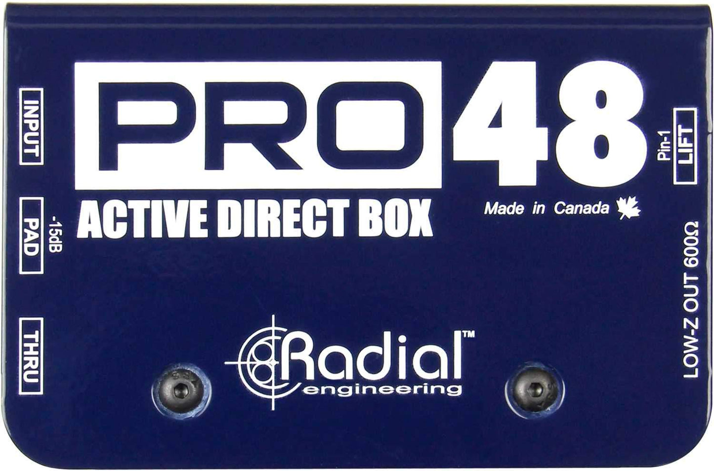 Radial Pro48 48V Phantom Powered Active DI - PSSL ProSound and Stage Lighting