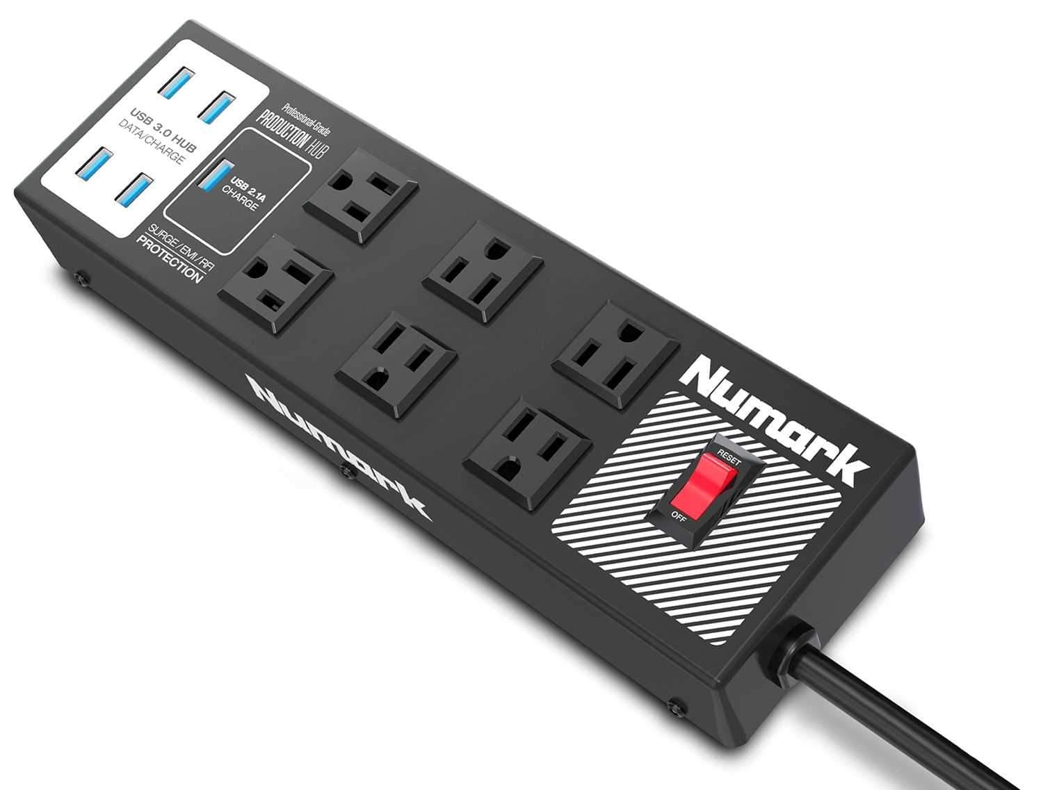 Numark Production Hub Power Strip & USB Hub - PSSL ProSound and Stage Lighting