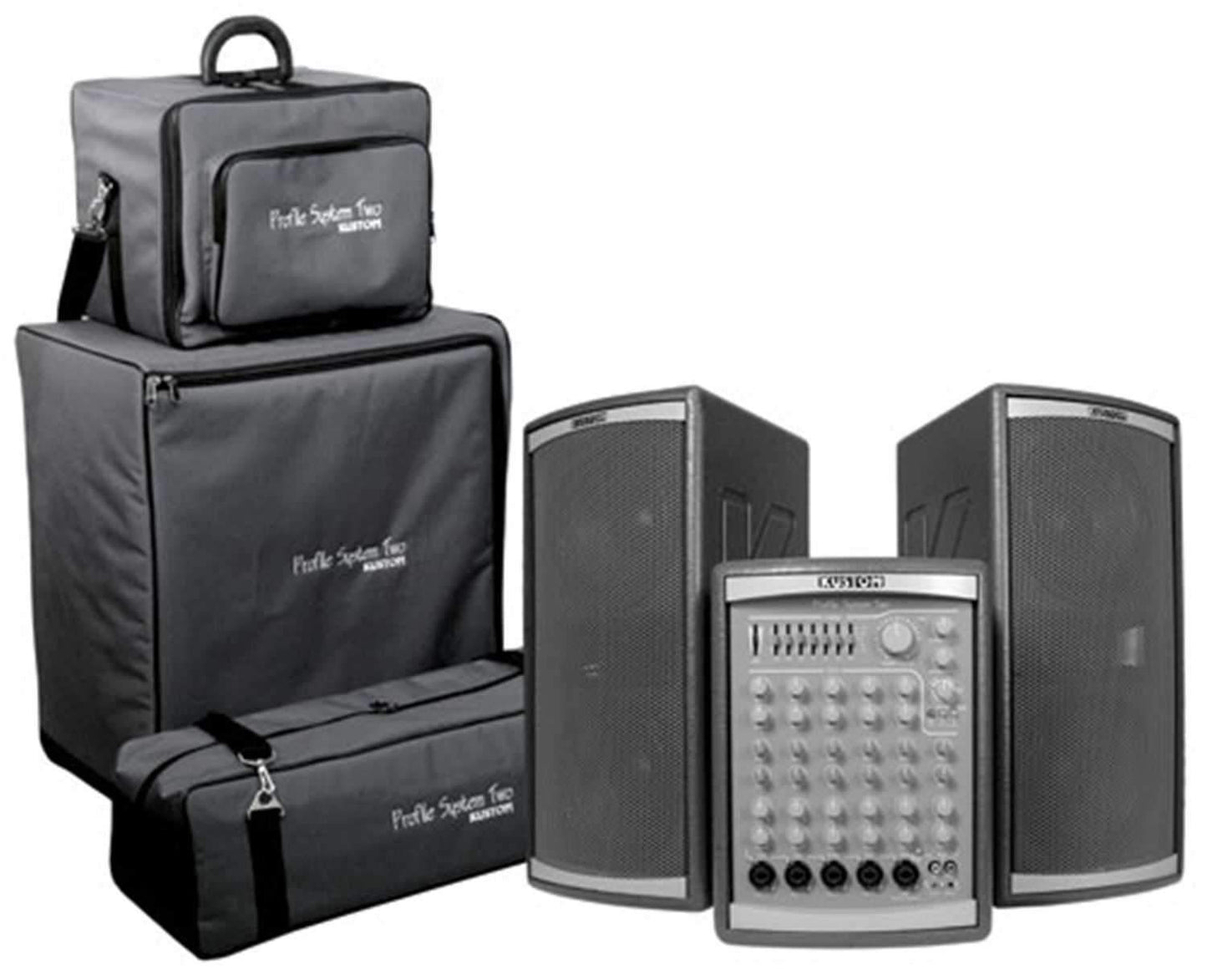Kustom Profile System-Two Portable Pa with Rollerbag - PSSL ProSound and Stage Lighting