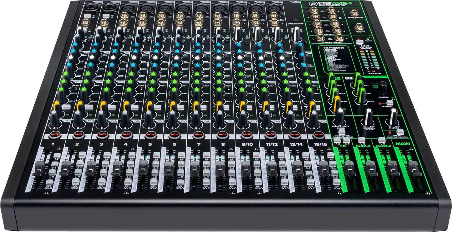 Mackie ProFX16v3 16-Channel 4-Bus Effects Mixer with USB - PSSL ProSound and Stage Lighting