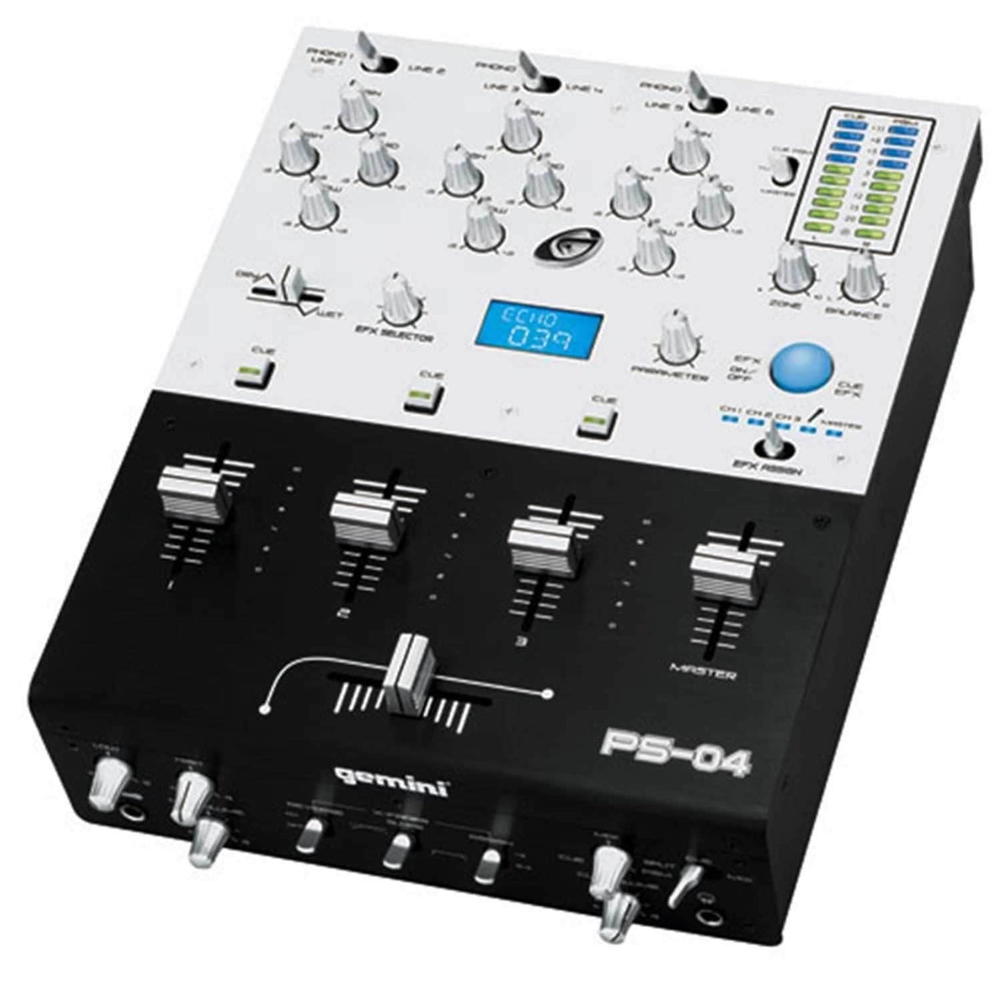 Gemini PS04 3 Channel Stereo Fx Mixer - PSSL ProSound and Stage Lighting