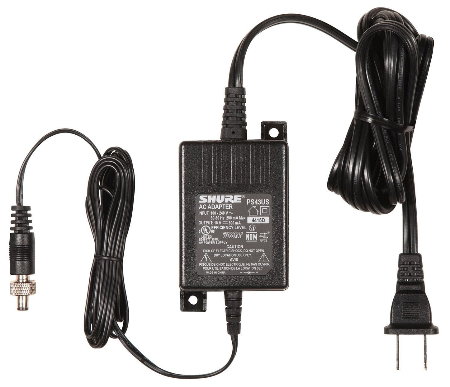 Shure PS43US Replacement In-Line US Power Supply - PSSL ProSound and Stage Lighting