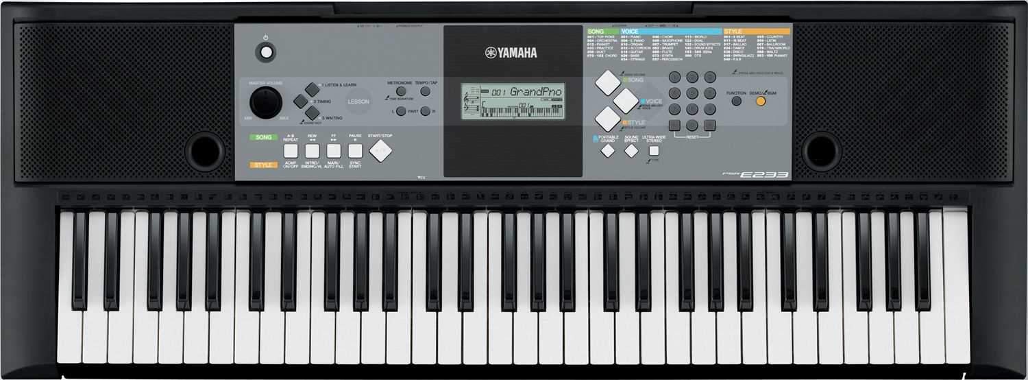 Yamaha PSR-E233 - 61 Key Portable Keyboard - PSSL ProSound and Stage Lighting
