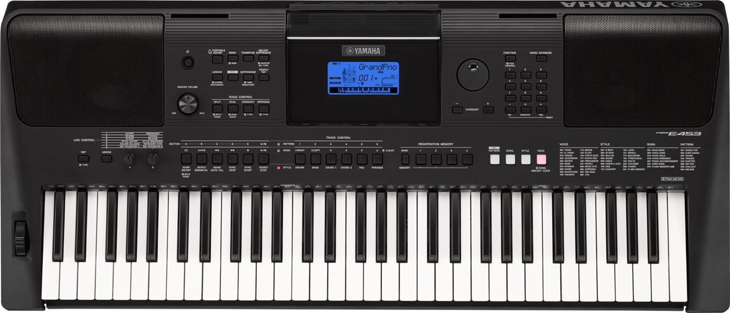 Yamaha PSRE453 61-Key High-Level Portable Keyboard - PSSL ProSound and Stage Lighting