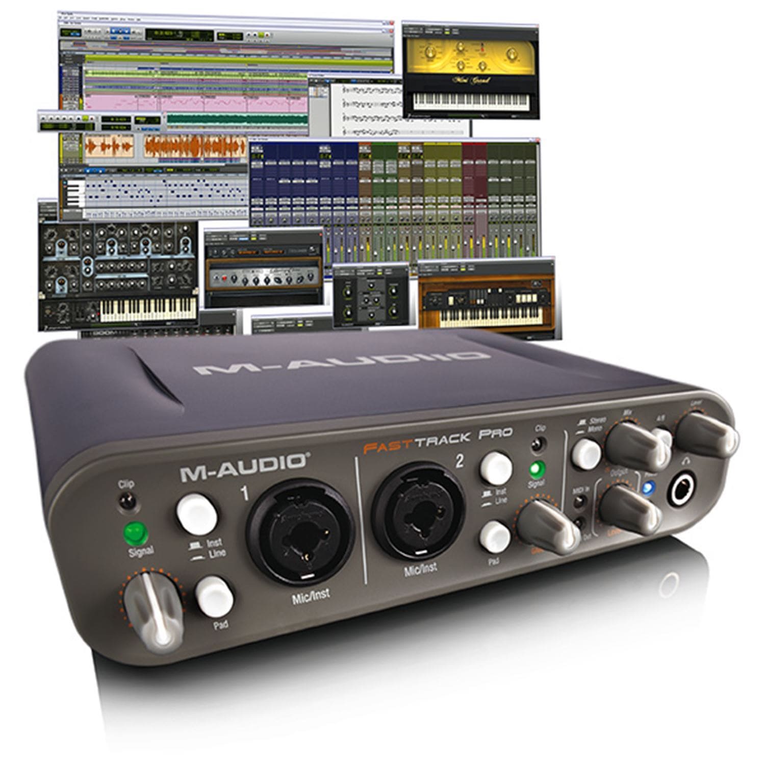 M Audio Pro Tools MP Fast Track Pro Bundle - PSSL ProSound and Stage Lighting