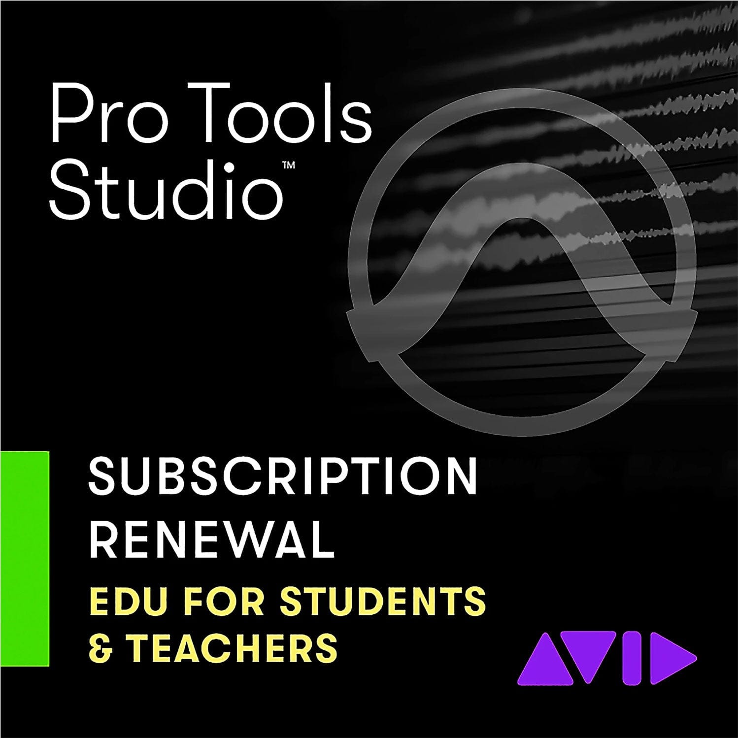 Pro Tools Studio 1-Year Subscription RENEWAL- Educational Version - PSSL ProSound and Stage Lighting