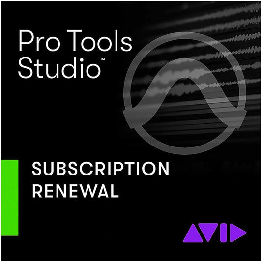 Pro Tools Studio 1-Year Subscription RENEWAL - PSSL ProSound and Stage Lighting
