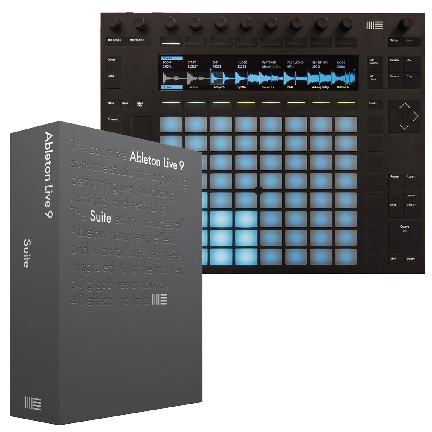 Ableton Push 2 Software Controller & Live Suite 10 Software Bundle - PSSL ProSound and Stage Lighting